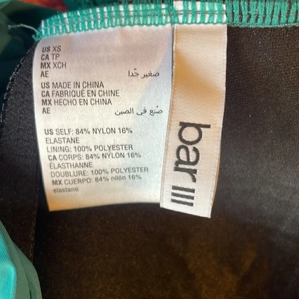 Bar III Tankini Top NWOT - Picture 4 of 5